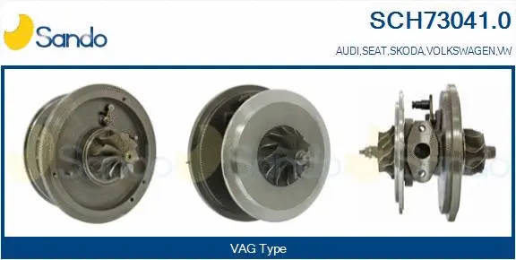 Core assembly, turbocharger (SCH73041.0)