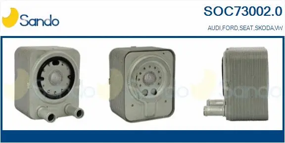 Oil Cooler, engine oil (SOC73002.0)