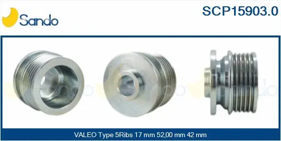 Belt Pulley, alternator (SCP15903.0)