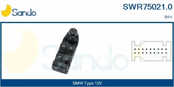 Switch, window regulator (SWR75021.0)