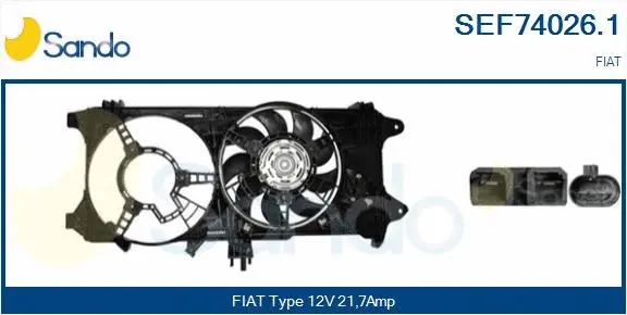 Electric Motor, radiator fan (SEF74026.1)