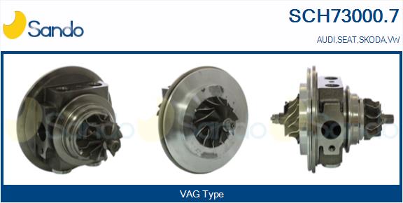Core assembly, turbocharger (SCH73000.7)