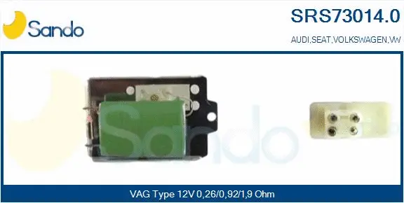 Resistor, interior blower (SRS73014.0)