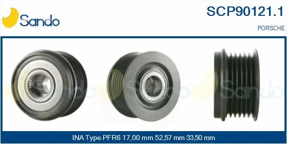 Belt Pulley, alternator (SCP90121.1)