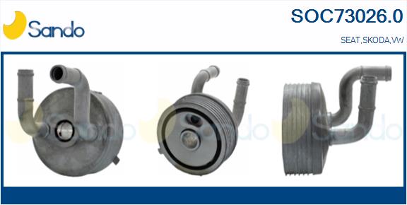 Oil Cooler, engine oil (SOC73026.0)