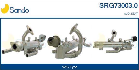 Cooler, exhaust gas recirculation (SRG73003.0)