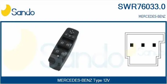 Switch, window regulator (SWR76033.0)