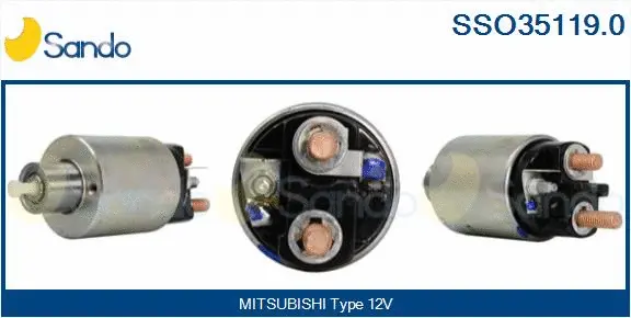 Solenoid Switch, starter (SSO35119.0)