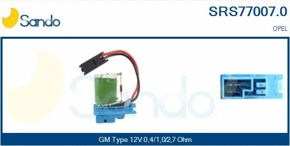 Resistor, interior blower (SRS77007.0)