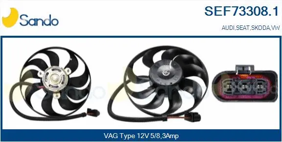 Fan, engine cooling (SEF73308.1)