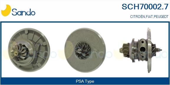 Core assembly, turbocharger (SCH70002.7)