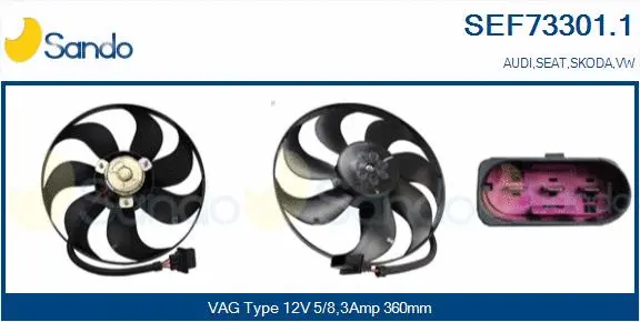 Fan, engine cooling (SEF73301.1)