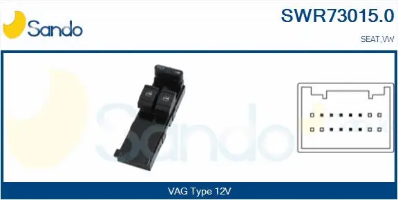 Switch, window regulator (SWR73015.0)