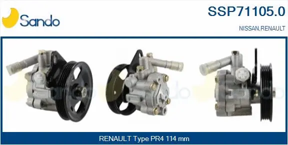 Hydraulic Pump, steering (SSP71105.0)