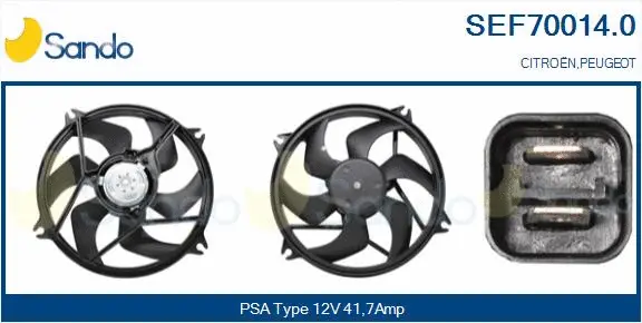Electric Motor, radiator fan (SEF70014.0)