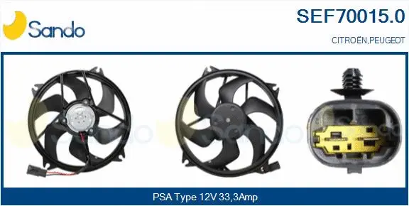 Electric Motor, radiator fan (SEF70015.0)