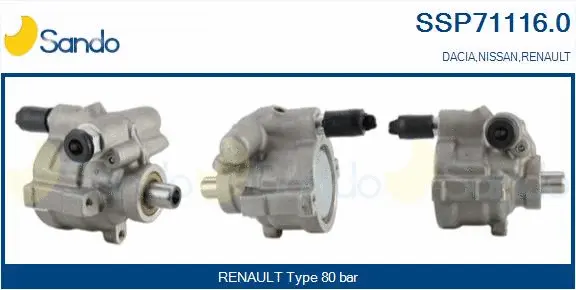 Hydraulic Pump, steering (SSP71116.0)