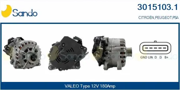 Alternator, starter (3015103.1)