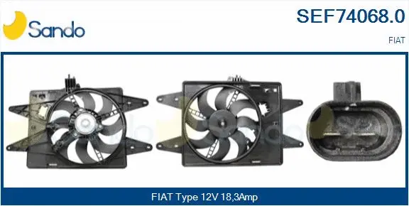 Electric Motor, radiator fan (SEF74068.0)