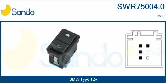 Switch, window regulator (SWR75004.0)