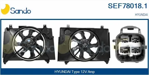 Electric Motor, radiator fan (SEF78018.1)