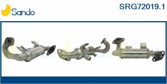Cooler, exhaust gas recirculation (SRG72019.1)