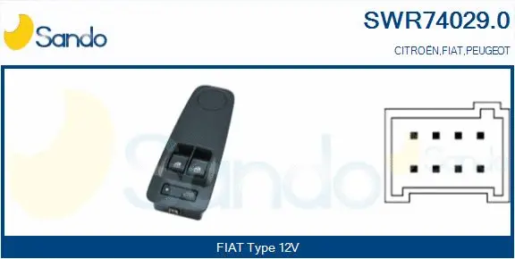 Switch, window regulator (SWR74029.0)