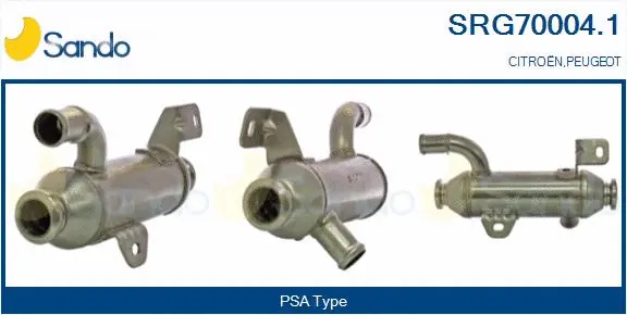 Cooler, exhaust gas recirculation (SRG70004.1)
