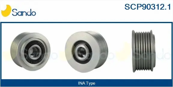 Belt Pulley, alternator (SCP90312.1)