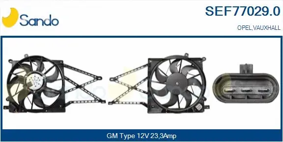 Electric Motor, radiator fan (SEF77029.0)