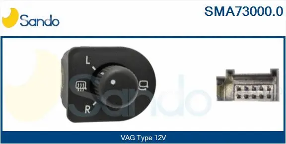 Switch, exterior rearview mirror adjustment (SMA73000.0)