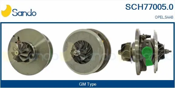 Core assembly, turbocharger (SCH77005.0)