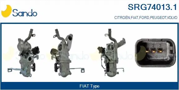 Cooler, exhaust gas recirculation (SRG74013.1)