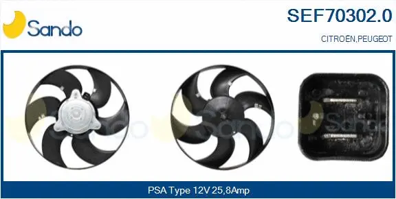 Fan, engine cooling (SEF70302.0)