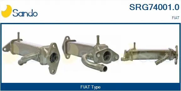 Cooler, exhaust gas recirculation (SRG74001.0)