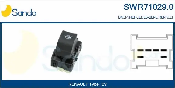 Switch, window regulator (SWR71029.0)