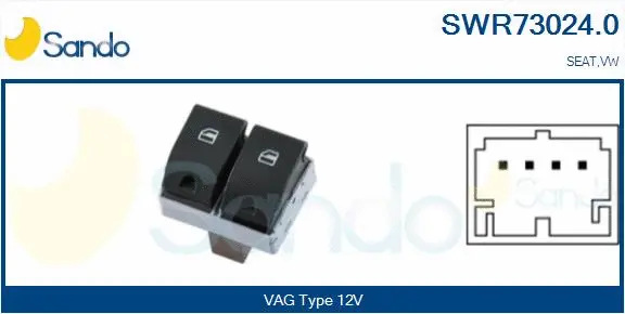 Switch, window regulator (SWR73024.0)