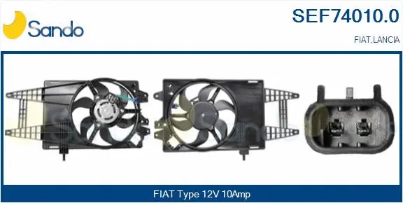 Electric Motor, radiator fan (SEF74010.0)