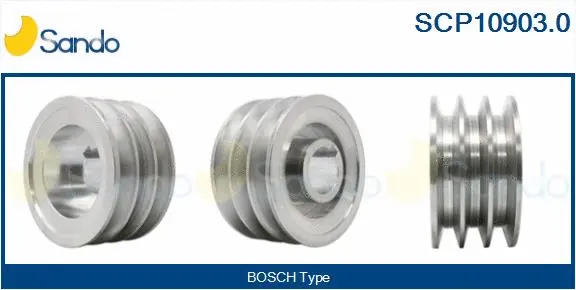 Belt Pulley, alternator (SCP10903.0)