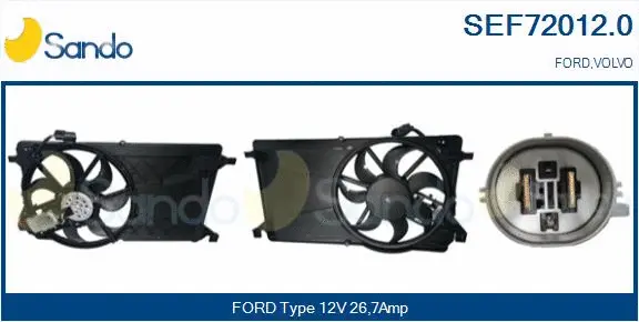 Electric Motor, radiator fan (SEF72012.0)