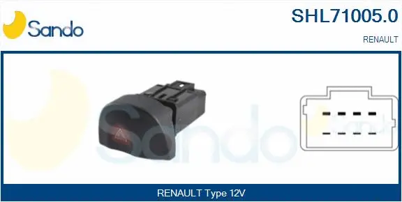 Hazard Warning Light Switch (SHL71005.0)