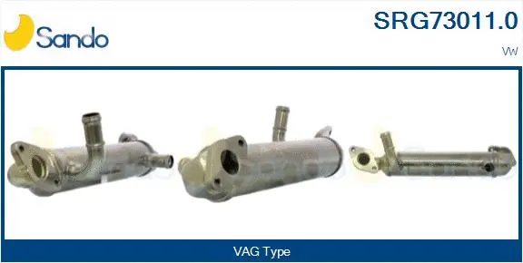 Cooler, exhaust gas recirculation (SRG73011.0)