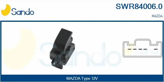 Switch, window regulator (SWR84006.0)