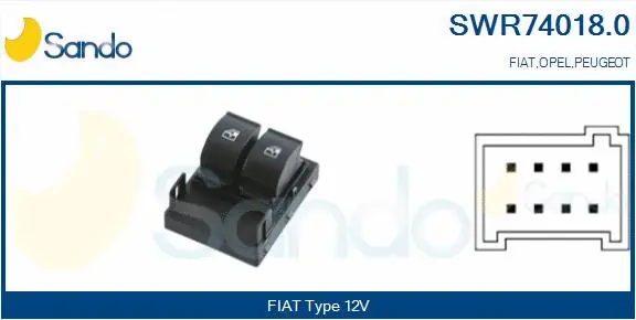 Switch, window regulator (SWR74018.0)
