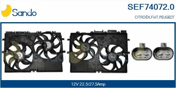 Electric Motor, radiator fan (SEF74072.0)