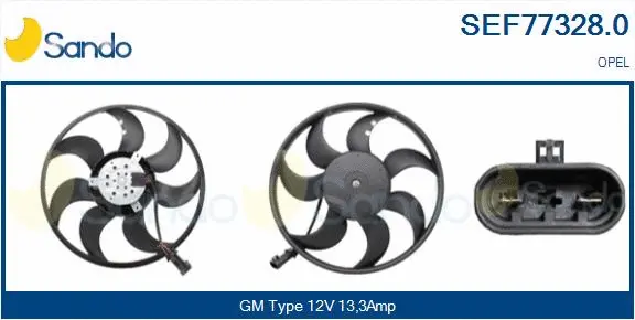Fan, engine cooling (SEF77328.0)