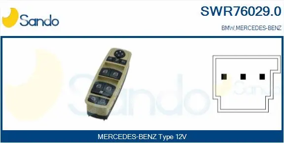 Switch, window regulator (SWR76029.0)