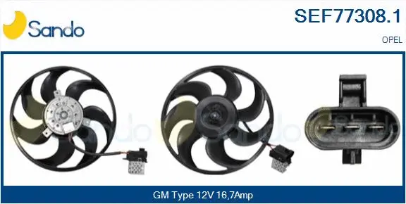 Fan, engine cooling (SEF77308.1)