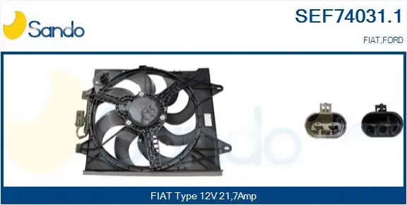 Electric Motor, radiator fan (SEF74031.1)