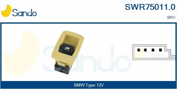 Switch, window regulator (SWR75011.0)